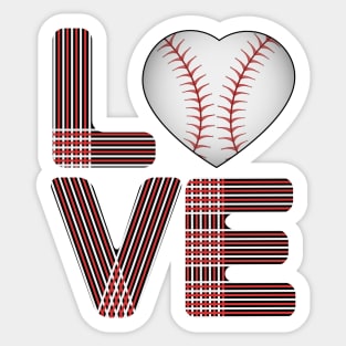 Baseball Love Sticker